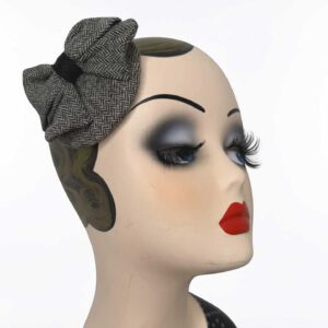 Fascinator Fischgrät braun