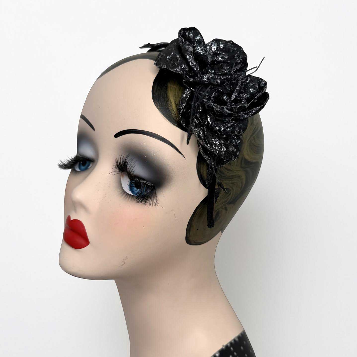 Haarreif schwarze Blüte – Bild 2