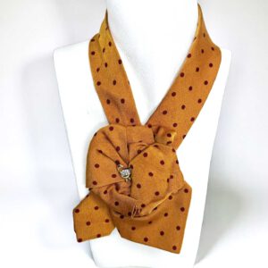 Krawattencollier orange Punkte