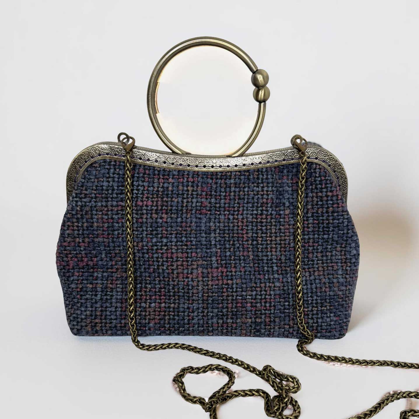 Handtasche navy/pflaume – Bild 4