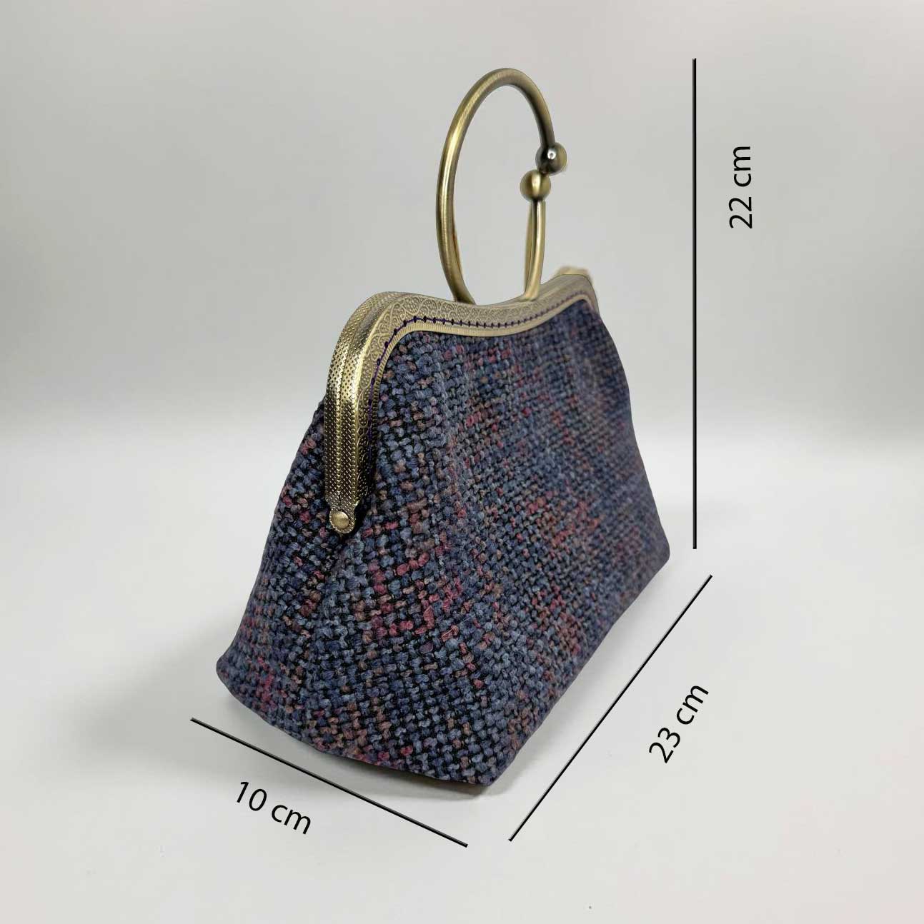 Handtasche navy/pflaume – Bild 3