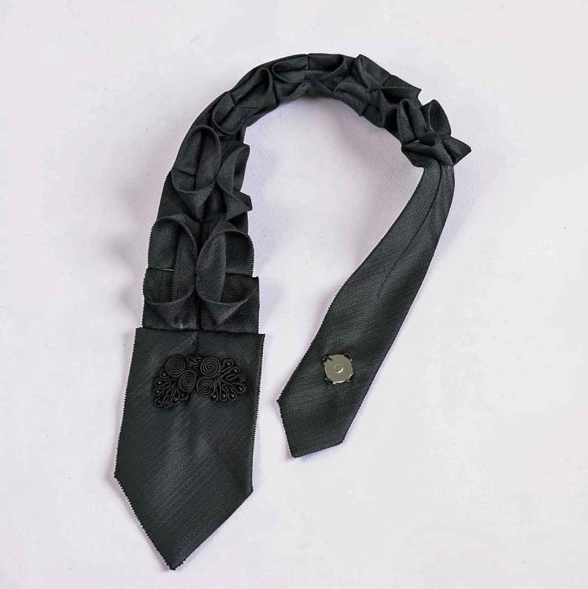 Krawattencollier schwarz – Bild 4
