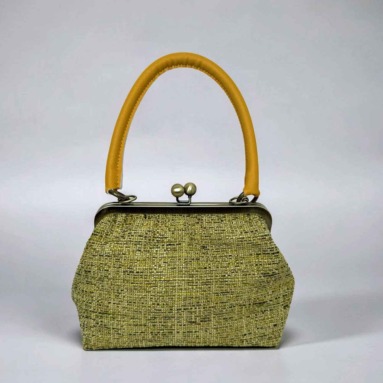 Henkeltasche grün-gelb
