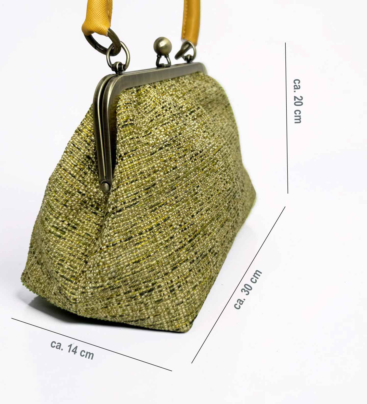 Henkeltasche grün-gelb – Bild 2