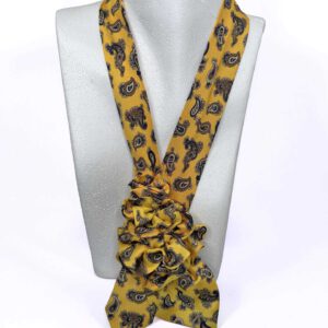 Krawattencollier Paisley gelb