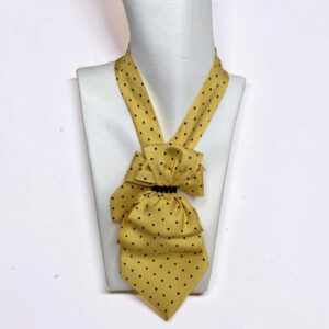 Krawattencollier gelb gepunktet