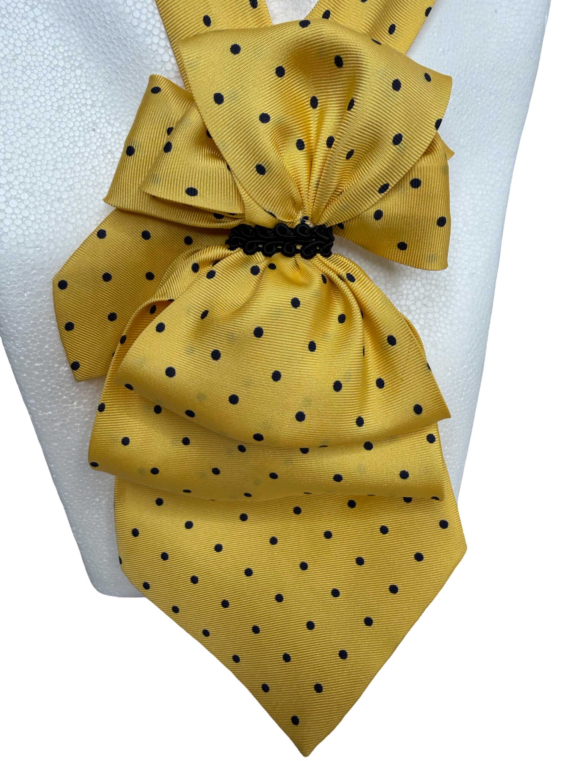 Krawattencollier gelb gepunktet – Bild 4