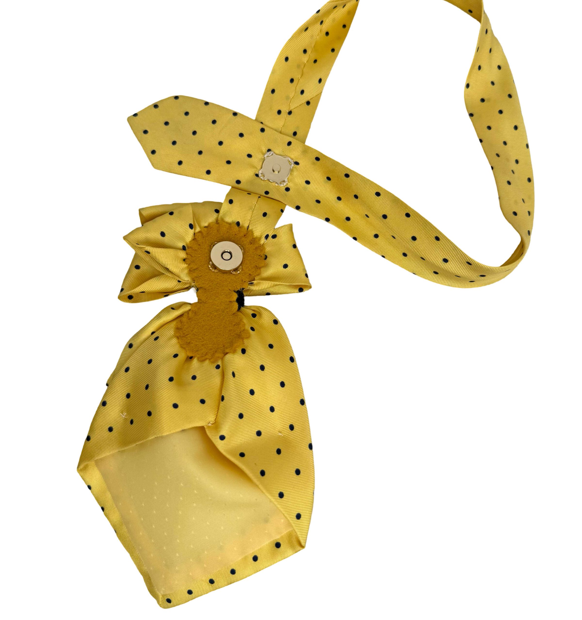 Krawattencollier gelb gepunktet – Bild 3