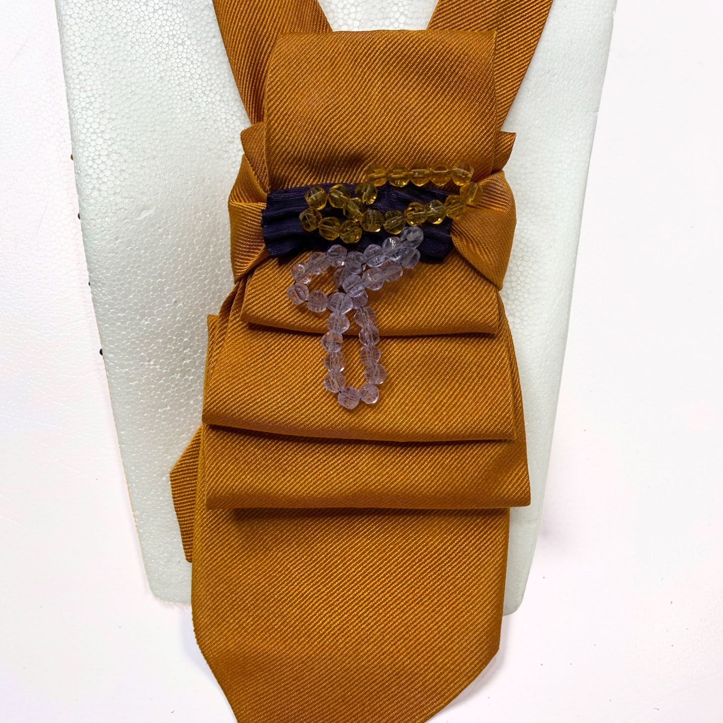 Krawattencollier orange-lila – Bild 2