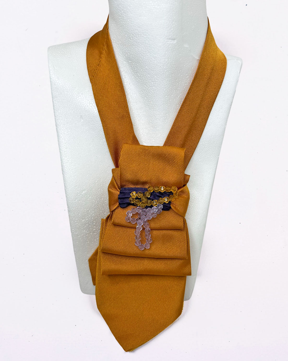Krawattencollier orange-lila