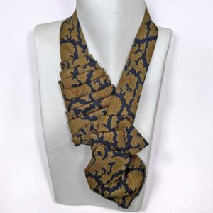 Krawattencollier Paisley golden blau