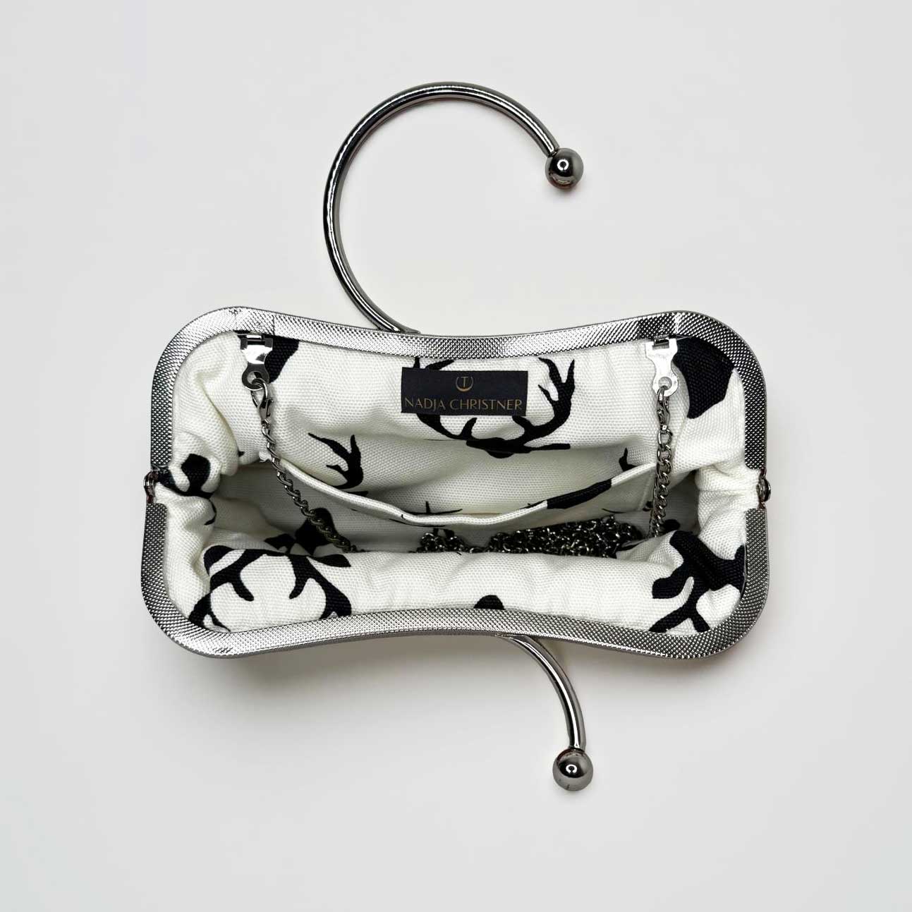 Handtasche rotes Karo – Bild 3