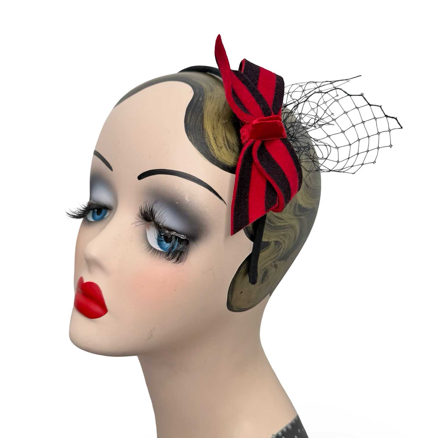 Haarreif Schleife gestreift