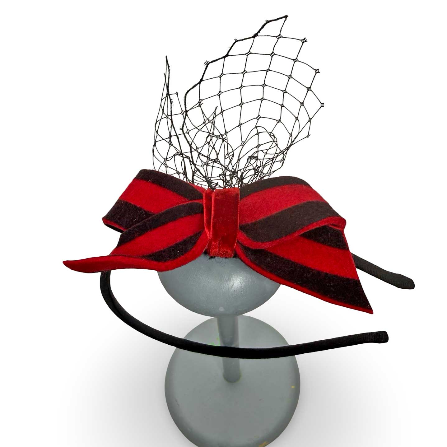 Haarreif Schleife gestreift – Bild 4