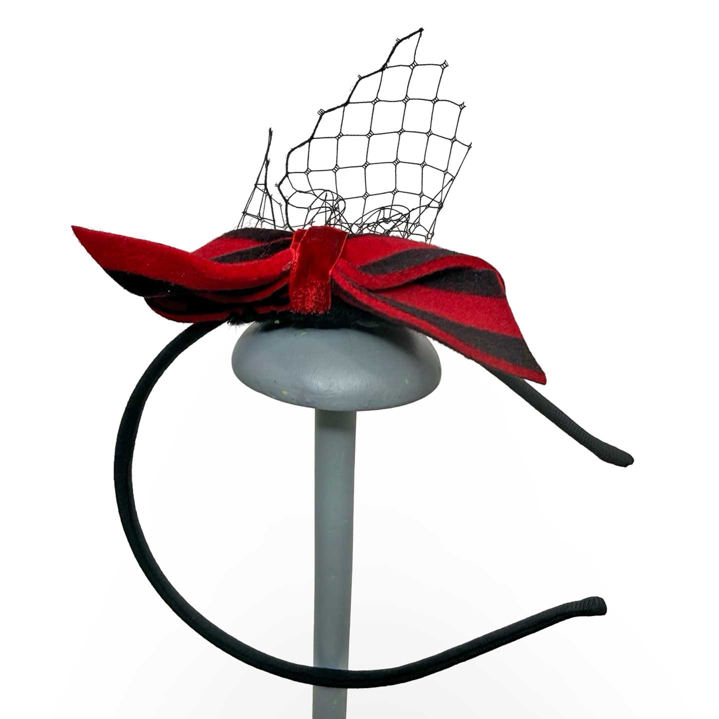 Haarreif Schleife gestreift – Bild 3