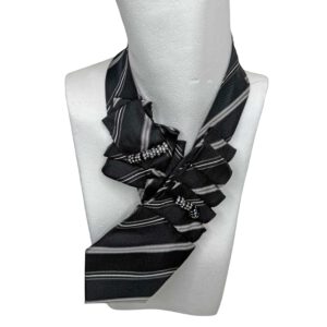 Krawattencollier schwarze Streifen